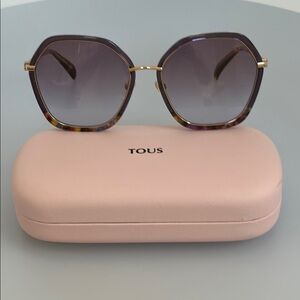 Tous Purple and Gold Glasses Elegant Accessories